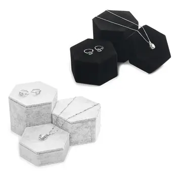 

Velvet Jewelry Display Rack Ring Bracelet Necklace Watch Show Stand Earring Showcase Organizer Storage Box for Jewelry Store