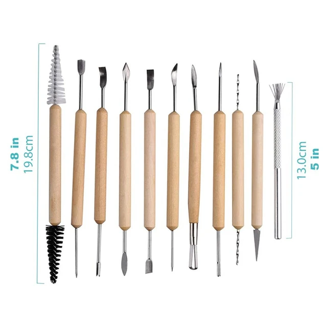 Good-Life 8pcs Pottery Tools Stainless Steel Clay Sculpture Modeling Hand  Tools Craft Trimming Ceramic Tools Set 