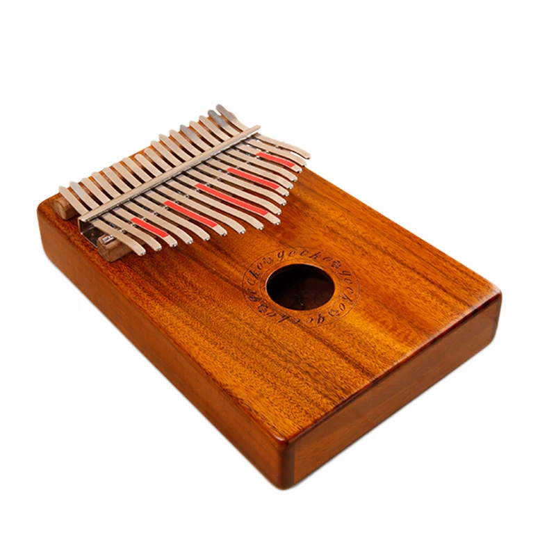 

Gecko 17 Keys Thumb Piano Builts-In Eva High-Performance Protective Box, Tuning Hammer and Study Instruction.