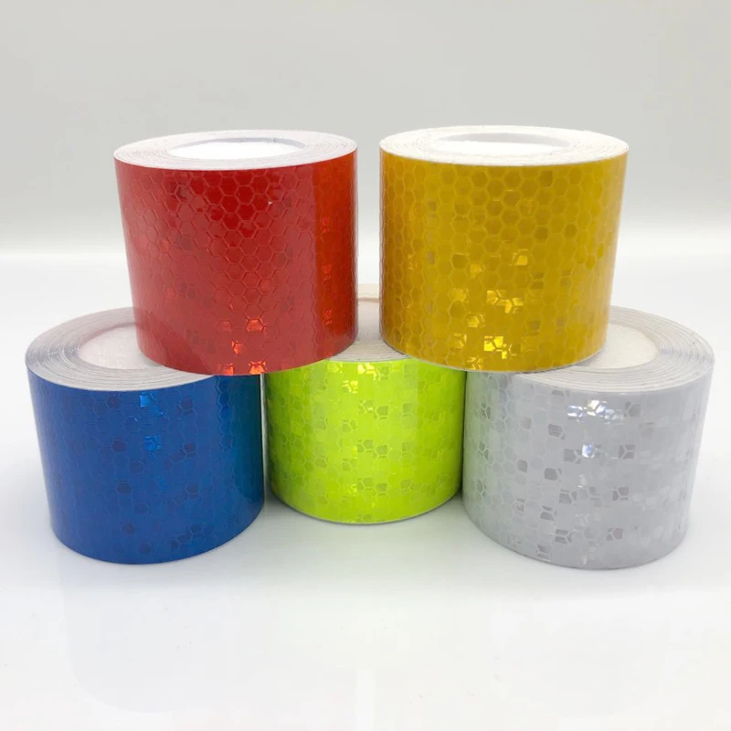 3M reflectante calcomanías para bicicleta cinta adhesiva para seguridad en bicicleta blanco rojo amarillo bicicleta azul pegatinas accesorios para bicicletas