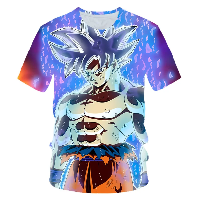 Новое поступление года, крутая футболка с 3d принтом «Goku Dragon Ball Z», летняя модная футболка с короткими рукавами, топы для мужчин, Аниме Драконий жемчуг зет футболки Harajuku Kid - Цвет: picture color