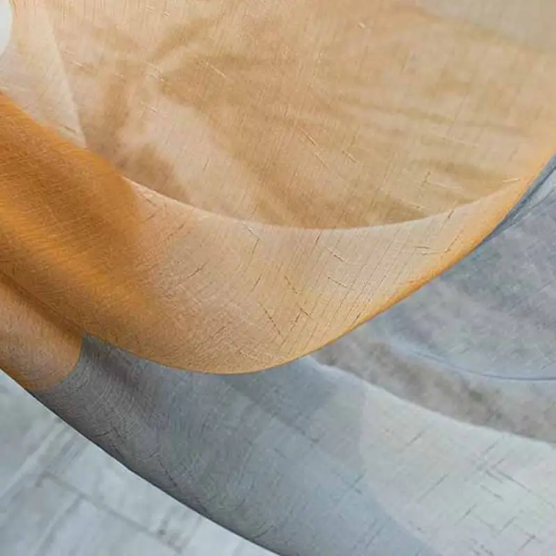 Современный Средиземноморский оранжево-серый в полоску для спальни, плотные занавески, полузатеняющие занавески для гостиной, тюль, ткань MY025-5
