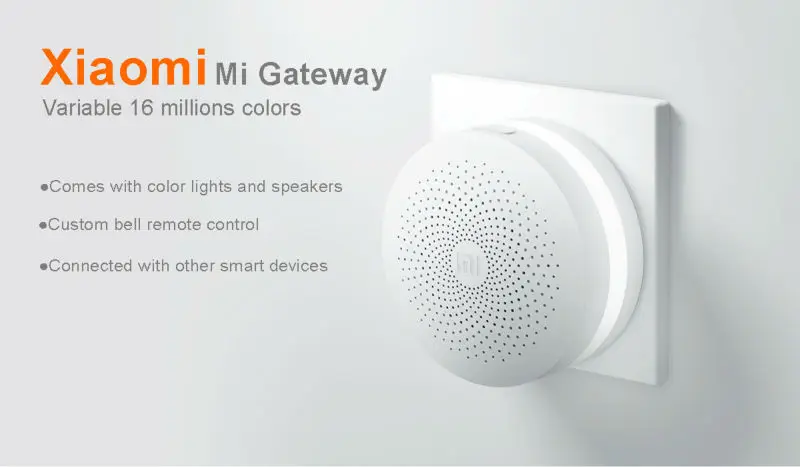 New Gateway 2 Original Xiaomi Mijia Smart Home Kits Gateway Alarm System Control Radio Yi Camers Mi Door Sensor Bell Temperature (4)