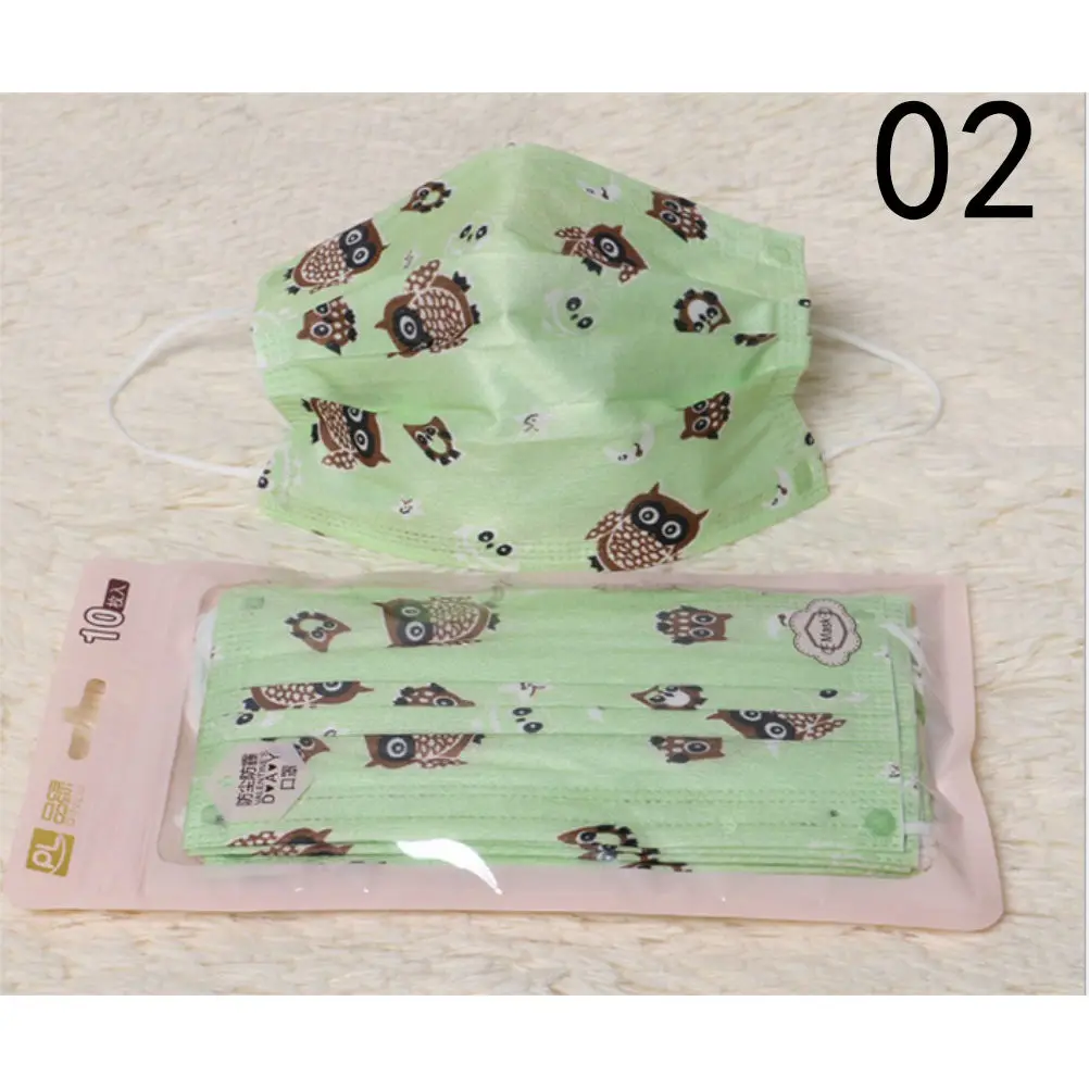 1/5/10Pcs Cute Cartoon Non-woven Mouth-muffle Flu Face Medical Mask KAWAII Disposable Mouth Mask Anti-dust Windproof Masks