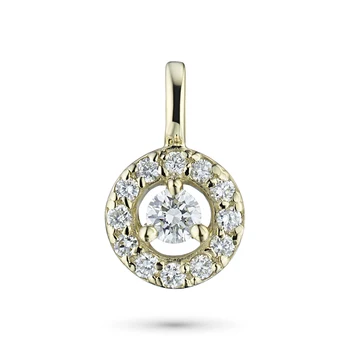 

Pendant in yellow gold with diamonds
