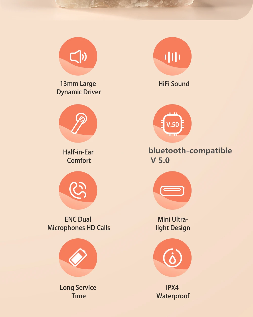 BlitzWolf BW-FPE1 ENC TWS Earbuds Bluetooth V5.0 description image 2