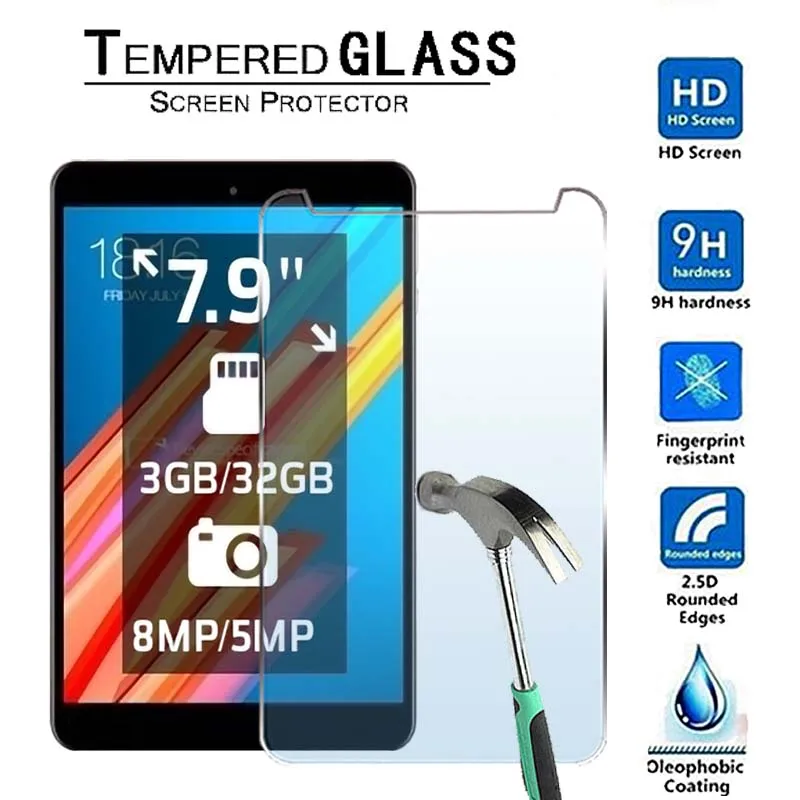 

For Teclast M89 -Premium Tablet 9H Tempered Glass Screen Protector Film Protector Guard Cover
