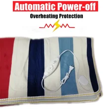 Waterproof Electric Heated Flannel Blanket Home Warming Winter Heated Cover Carpet+ 3 Gears Adjustable Temperature Controller