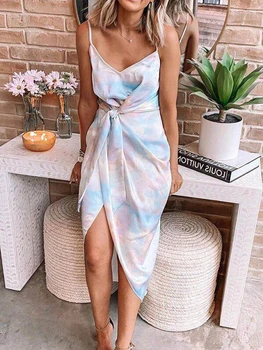 

Tie Dye Tie Beach Dress Womens Tunic Short Wrap Skirt Blusas De Tirantes Para Mujer 2020 Lingerie Cover Up Beach Woman Beach Wea