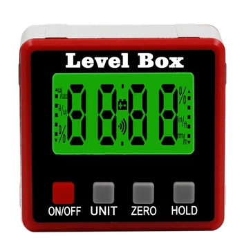

1*Digital Level Box Precision Mini Digital Angle Finder Inclinometer Level Box Magnetic Base High Quality Practical