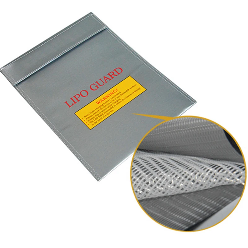 

Lipo Battery sack RC Charging Bag Guard Charge 23*30cm Protection Silver