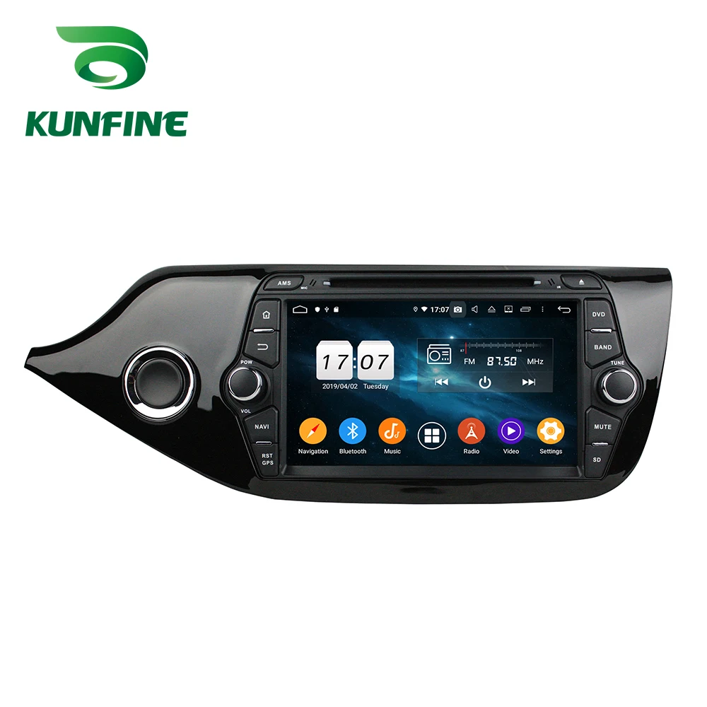 Top Android 9.0 Octa Core 4GB RAM 64GB Rom Car DVD GPS Multimedia Player Car Stereo for KIA CEED 2013-2015 Radio Headunit WIFI 5