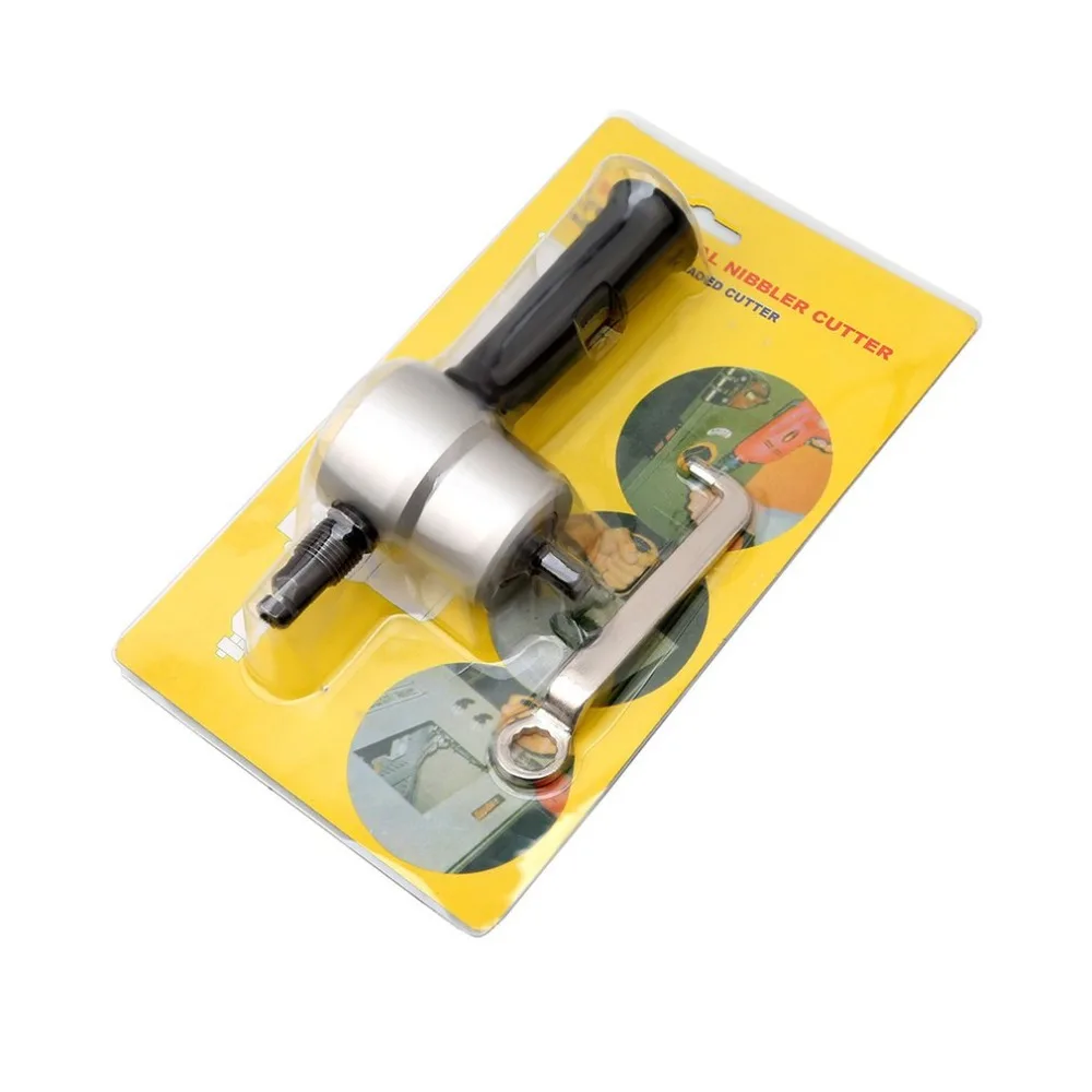 

Professional 360 Degree Nibble Metal Cutting Tools Auto Car Repair Double Head Sheet Nibbler Hole Saw Cutter Drill Tools