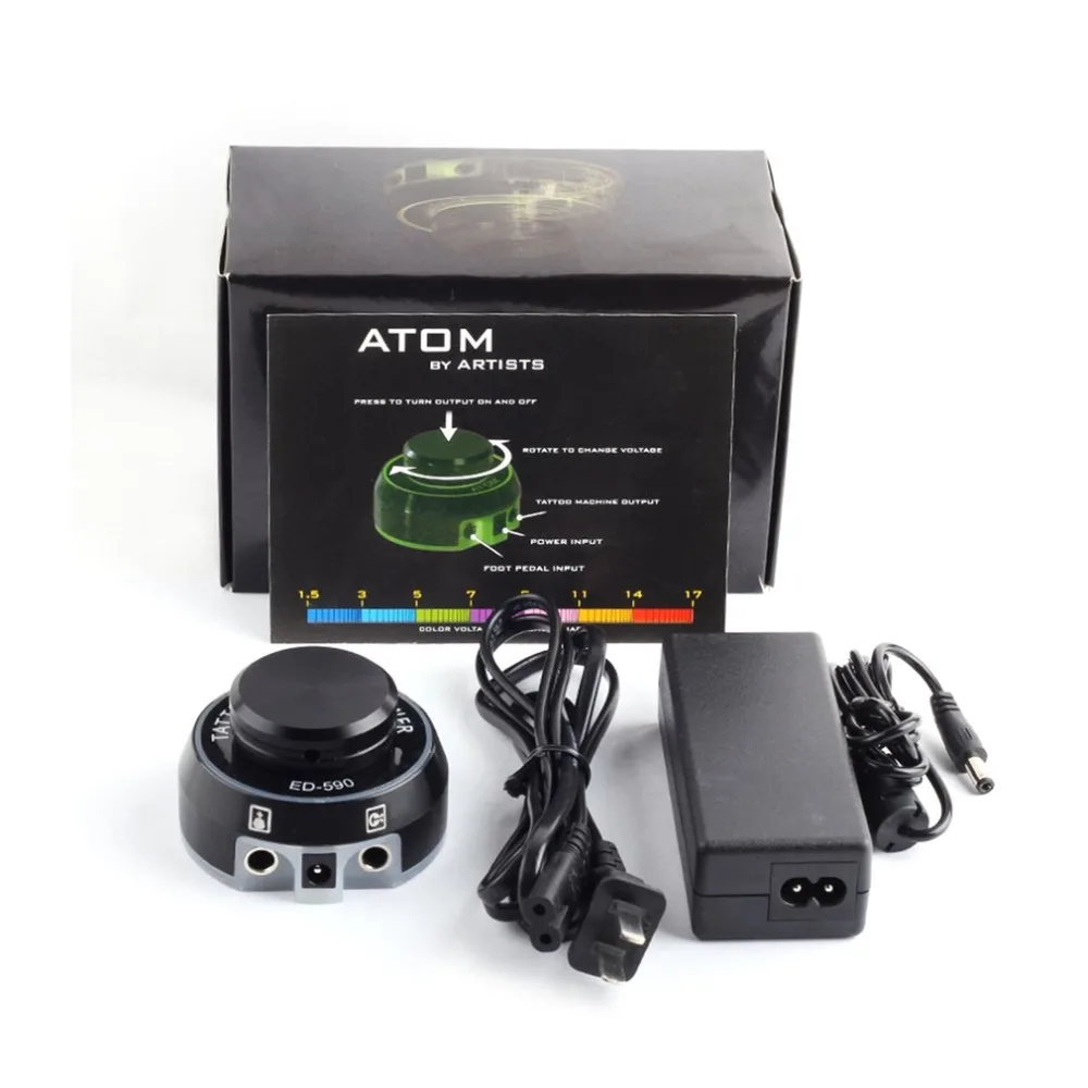 

HOT ED-590 Tattoo Power Supply Rotary Control Tattoo Machine Power Supply LCD Digital Power for Tattoo Machine Tattoo Kits