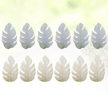 

12pcs Simulation Leaf Adornment Durable Vivid Cute Photography Props Party Decor for Banquet Bedroom Home