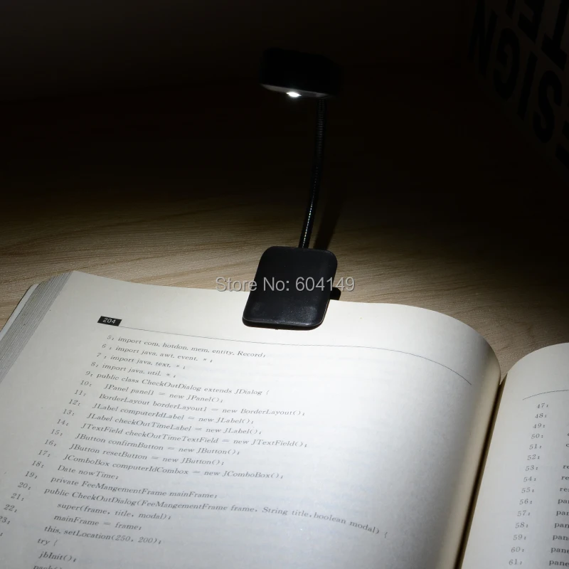 Светодиодная лампа для чтения электронных книг с клипсой гибкий двухрежимный