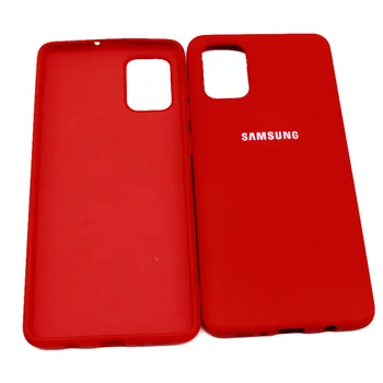 For Samsung Galaxy A51 A71 Case High Quality Soft Silicone Cover  Samsung Galaxy a71 a51  Protector Shell With Logo&Buttons 9