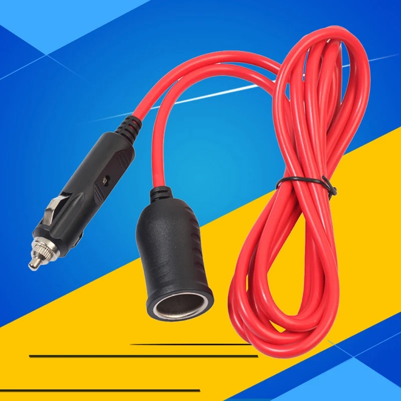 Высокое качество Heavy Duty 12 V 24 V пробки прикуривателя Удлинительный кабель для подключения к сети с 10A предохранитель 2,5 м предохранитель
