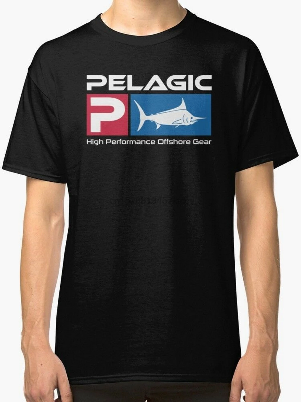 Футболка Pelagic Мужская/Женская Повседневная рубашка цвет черный | Мужская одежда