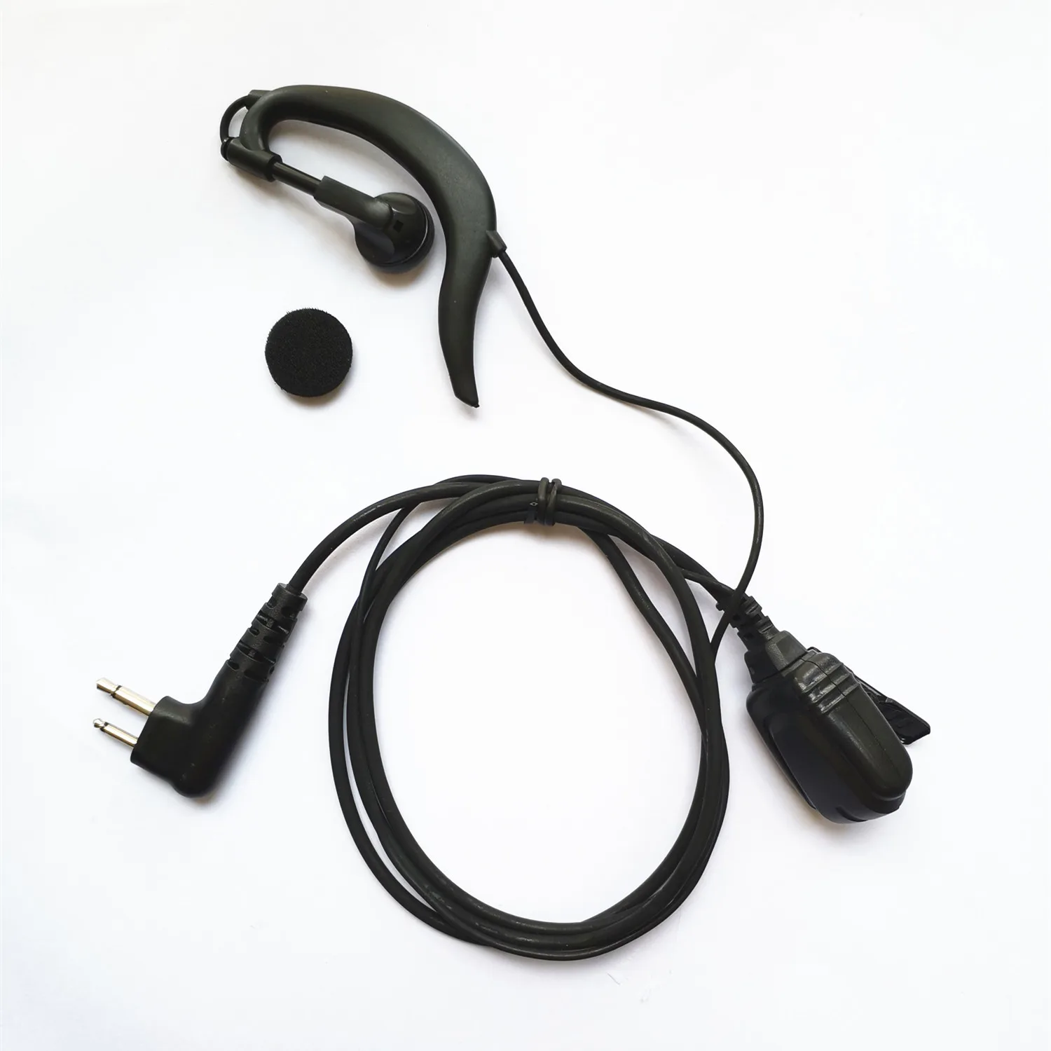 Black Two Way Radio Headset, M Head Earpiece Mic, G Shape Earphone, for Motorola CP200, RDV5100, EP450, BC120