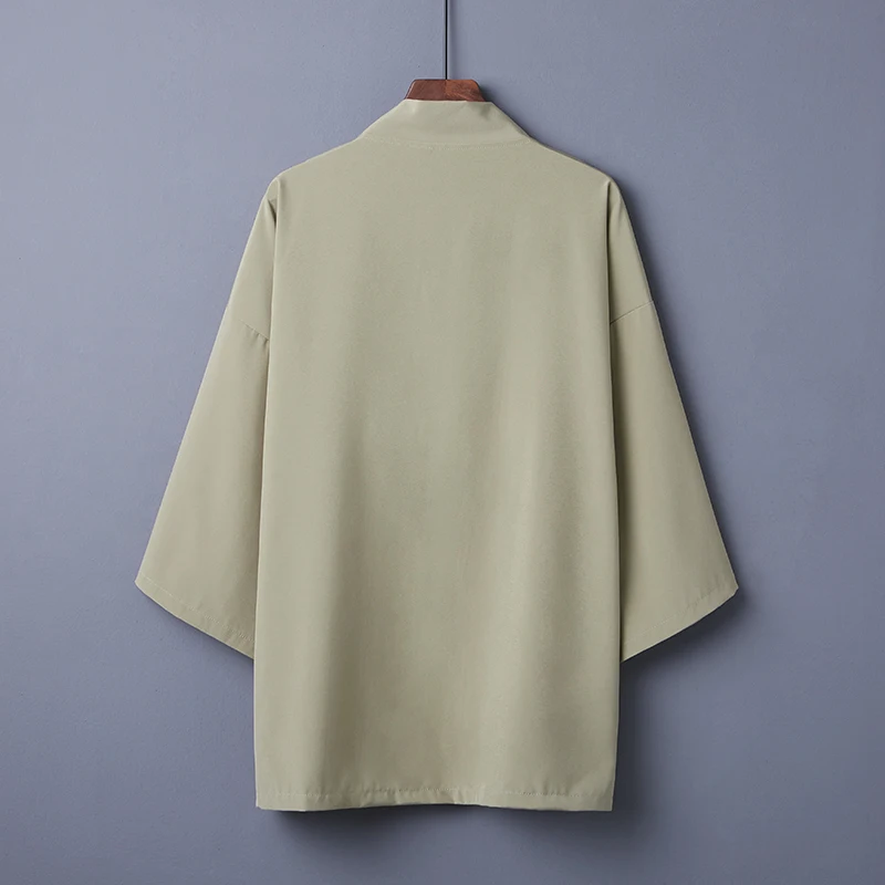 Japanese Ropa Chinese Style Cardigan Mujer Clothes Women Men Japan Kimonos Black Blouse Summer Retro Tang Suit Blusas Midi Robe