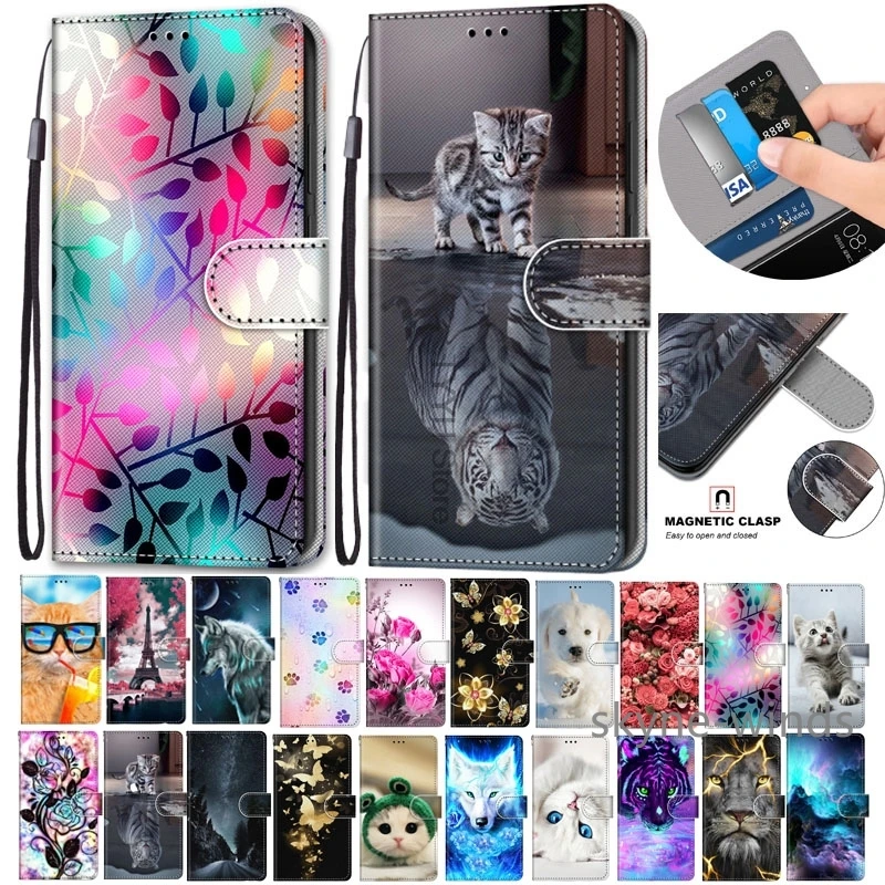 Флип-чехол для Samsung Galaxy A51 чехлы бумажник держатель карт подставка кожаный