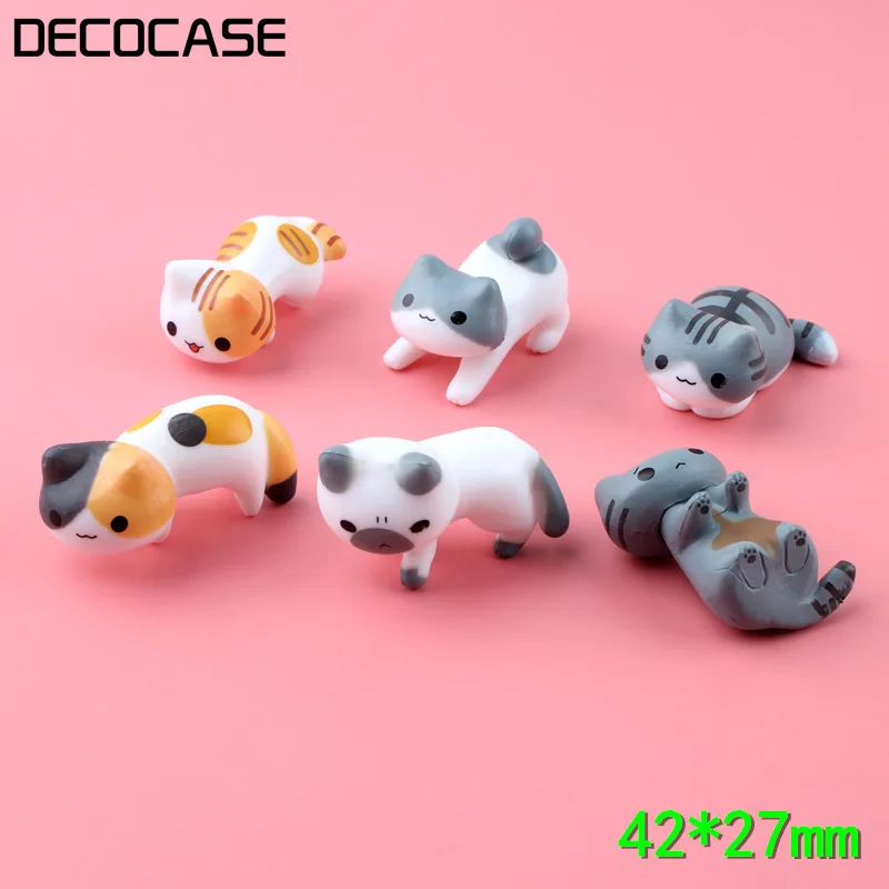 DECOCASE 6 шт./партия прекрасный кот ремесла Slime талисманы украшение для волос с