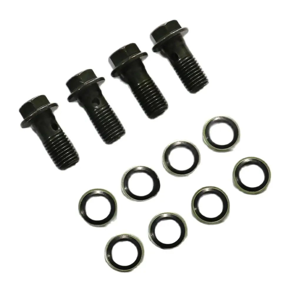 

Motorcycle parts oil cooler adapter oil cooler fittings screw brake M8 or M10 screws with gasket oil cooler line bolts screws