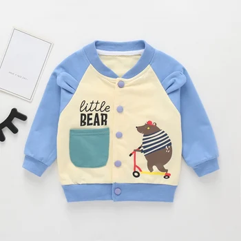 

Spring Autumn Kids Jackets Outerwear Coat Baby Boy Clothes Cute Girls Boys Kids Casual Tops Children Cotton Sweatshirt