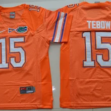 Новое поступление высокое качество Florida Gaters Tim Tebow 15-оранжевый Размер S, M, L, XL Джерси