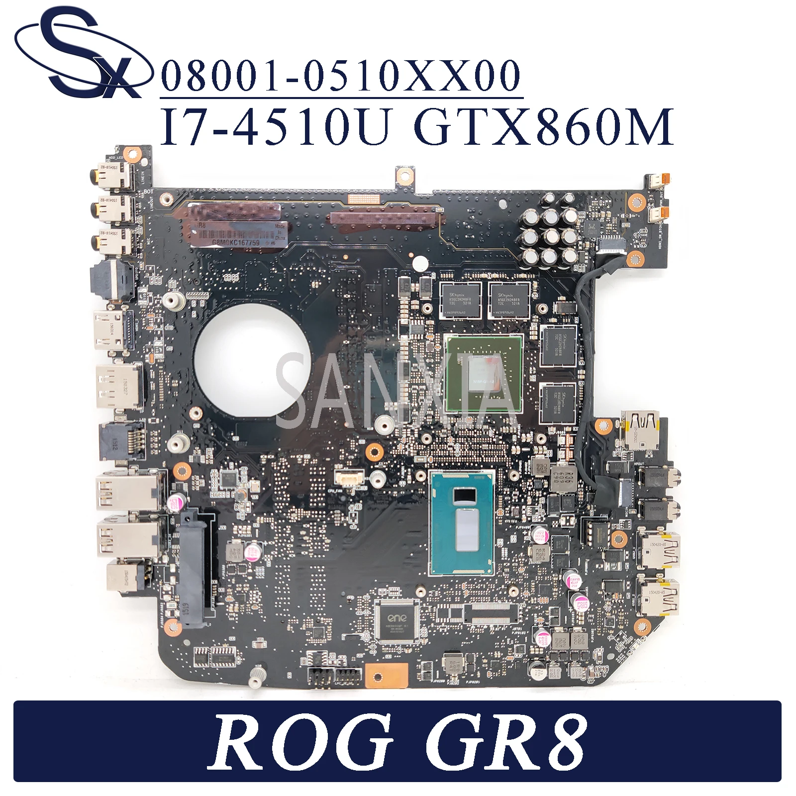 Материнская плата KEFU 08001-0510XX00 для ноутбука ASUS ROG GR8 оригинальная материнская I7-4510U