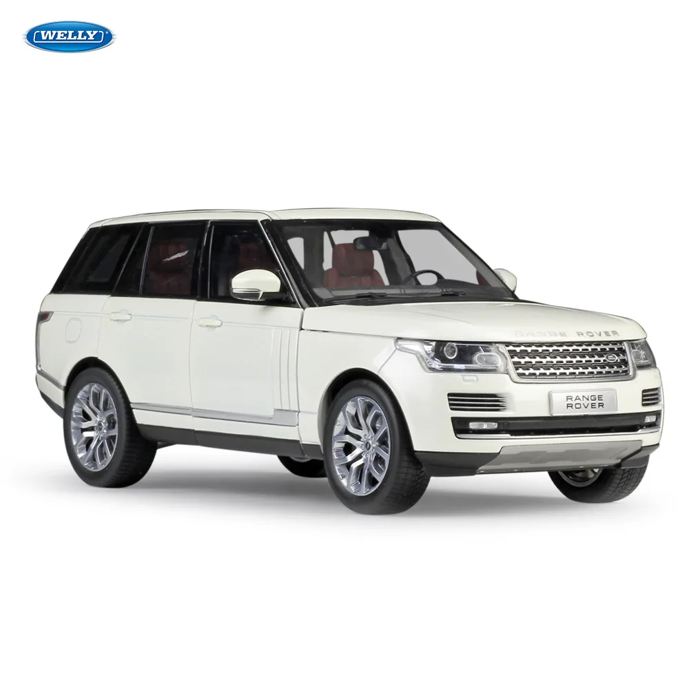 Tanie Welly 118 Land Rover nowy Range Rover model samochodu suv samochód symulacyjny dekoracja kolekcja prezent zabawka odlewania model zabawki dla chłopca