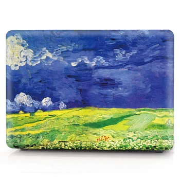 

Retro Oil Painting Hard Shell Case Cover For Macbook Air New 13 2020 A2179 Pro Retina 11 12 13 15 16 Touch Bar A2159 A1708 A2141