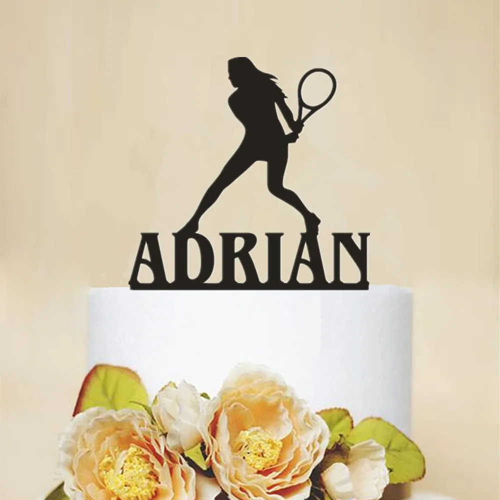 Acrylique Tennis De Table Thème Bride & Groom Wedding Cake topper decoration