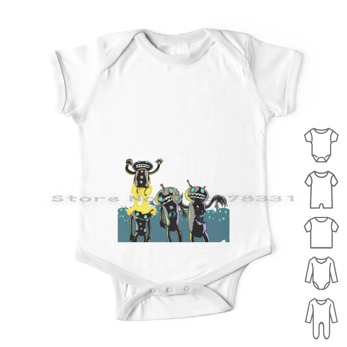 

Zombie Robots Newborn Baby Clothes Rompers Cotton Jumpsuits Zombie Robot Colorful Playful Kids Infant Long Sleeve Sleeveless