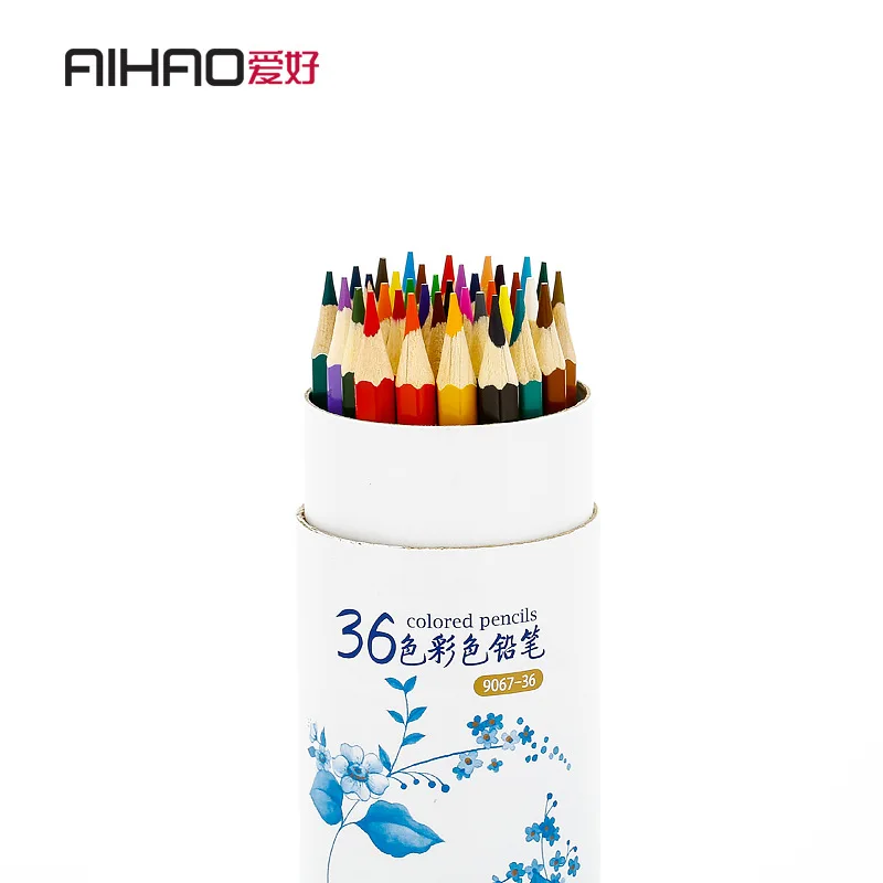 

Aihao Children Colored Pencil 12/18/24/36-Color Painting Students Hand-Painted Brush Fill Color Lead 9067