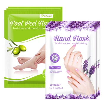 

Moisturizing Hand Mask Whitening Lavender Essence Gloves Smooth Skin Dry Hand Care Mask Remove Dead Skin Foot Masks Skin Care