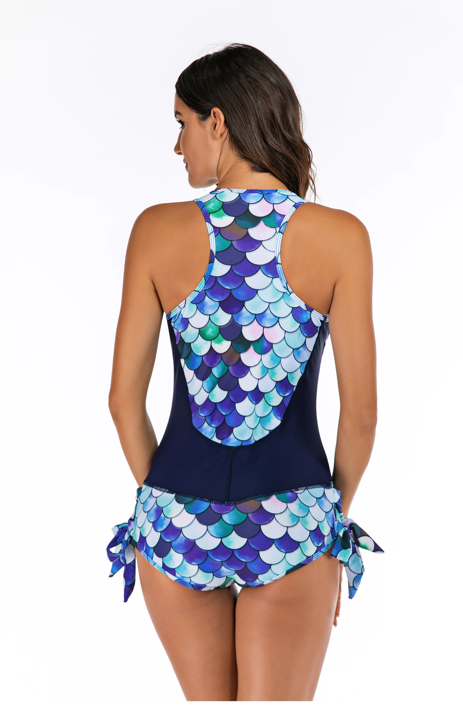 New Sport One Piece Swimsuit Competitive Swimwear Women Swimming Suits for Women Patchwork Bathing Suits