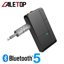 Bluetooth приемник 5,0 адаптер аудио ресивер с микрофоном Громкая связь Звонок 3,5 мм разъем Aux стерео приемник для автомобиля для динамика