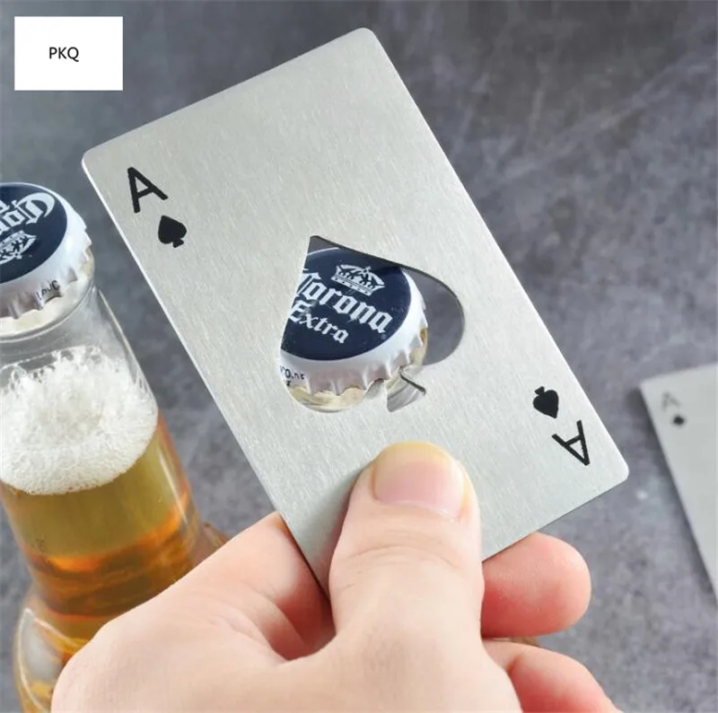 Открывашка из нержавеющей стали Ace of Spades, открывалка для бутылок, креативная Нежная Маленькая подарочная открывалка для пива
