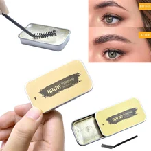 3D гель для бровей с перьями, гель для макияжа, набор для макияжа бровей, стойкий гель для установки бровей, Водостойкий тинт для бровей с кистью