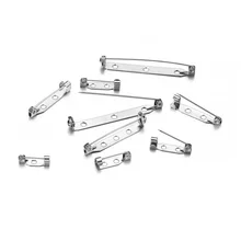 

20Pcs/lot 14-35mm Stainless Steel Brooch Clip Base Pins Safety Pins Brooch Setting Blank Base for DIY Jewelry Making Accessories