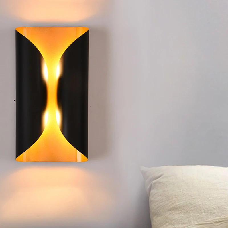 

Modern Minimalist LED Aluminum Lamp Bedside Lamp Wall Lamp Room Bathroom Mirror Light Direct Creative Aisle