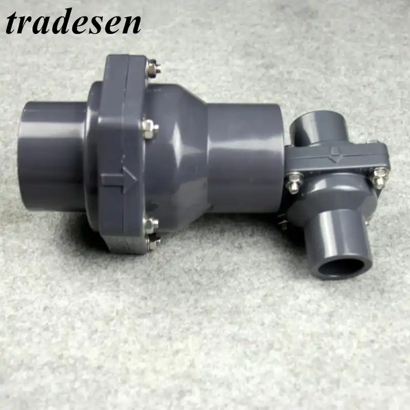 32mm Inner Diameter PVC One Way Non Return Check Valve Pipe Fitting For