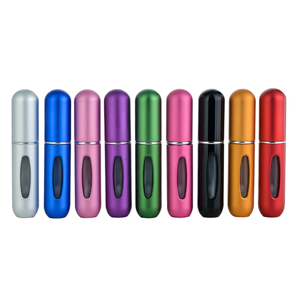 

2pcs 5ml Portable Mini Refillable Bottle With Spray Scent Pump Empty Cosmetic Containers Spray Atomizer Bottle For Travel