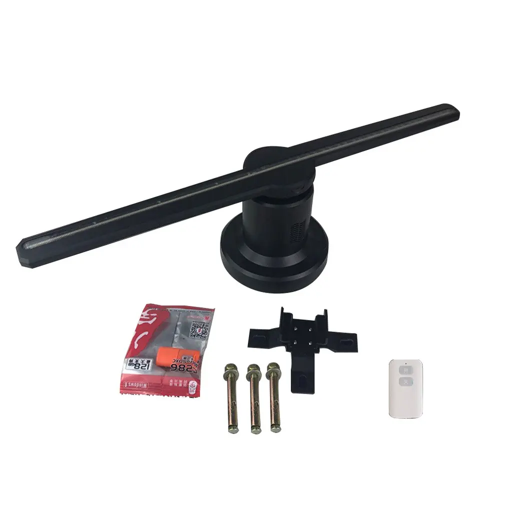 

3D Fan Light Naked Eye Imaging Advertising Machine Video Picture Air Suspension Pattern Holographic Projection Lamp