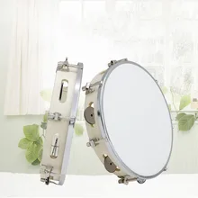 Ручной Тамбурин барабан колокольчик БЕРЕЗЫ металлические джинглы ударный музыкальный образовательный инструмент для KTV вечерние детские игры