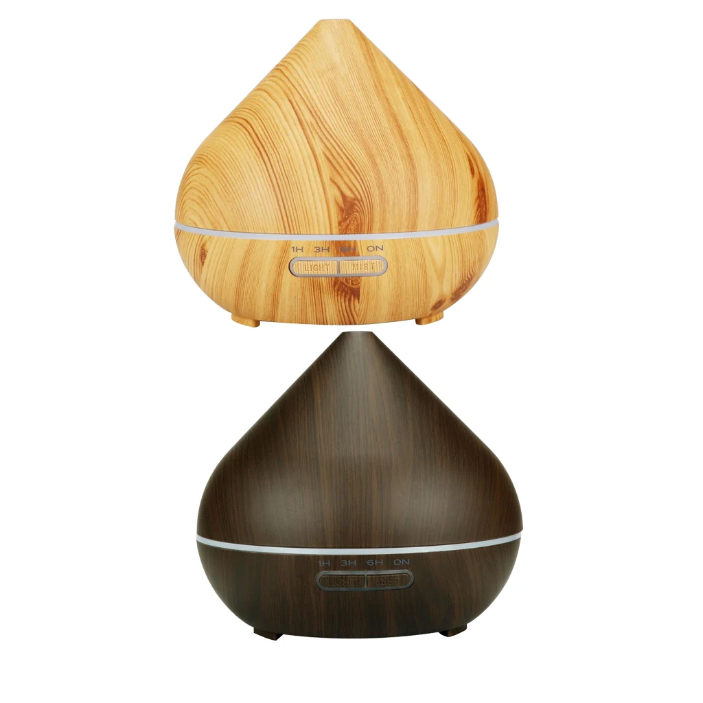 500ml Wood Grain Aromatherapy Essential Oil Aroma Diffuser Air Purifier -C