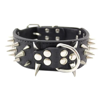 

1 Pc Safety Collar Soft PU Spike Studded Durable Adjustable Sturdy Prime Safety Collar for Puppy Cat Pet Dog