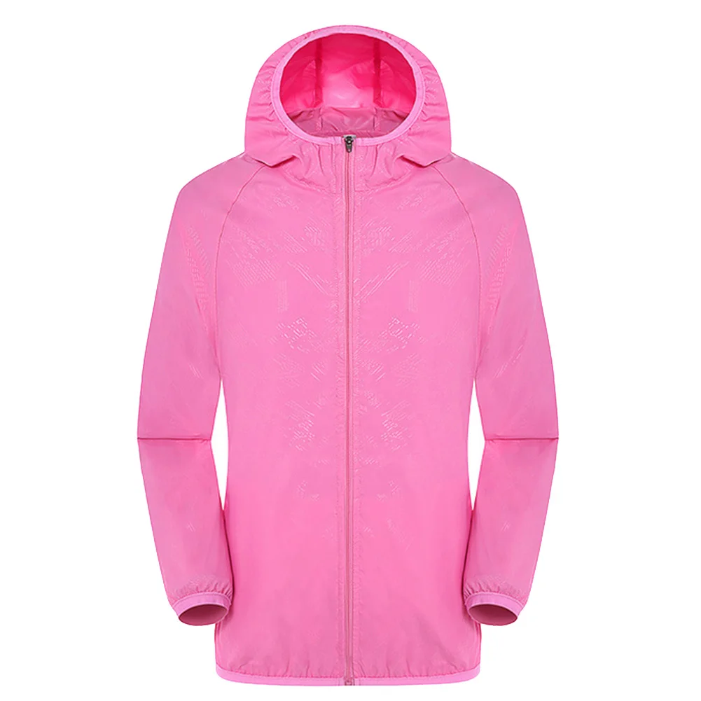 Ultra-Light Rainproof Windbreaker Jacket Breathable Waterproof Windproof for Women Men THJ99 - Цвет: pink